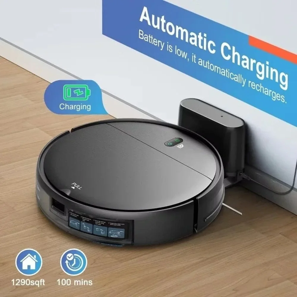 BR151 Robot Vacuum and Mop, Vacuum Cleaner for home
